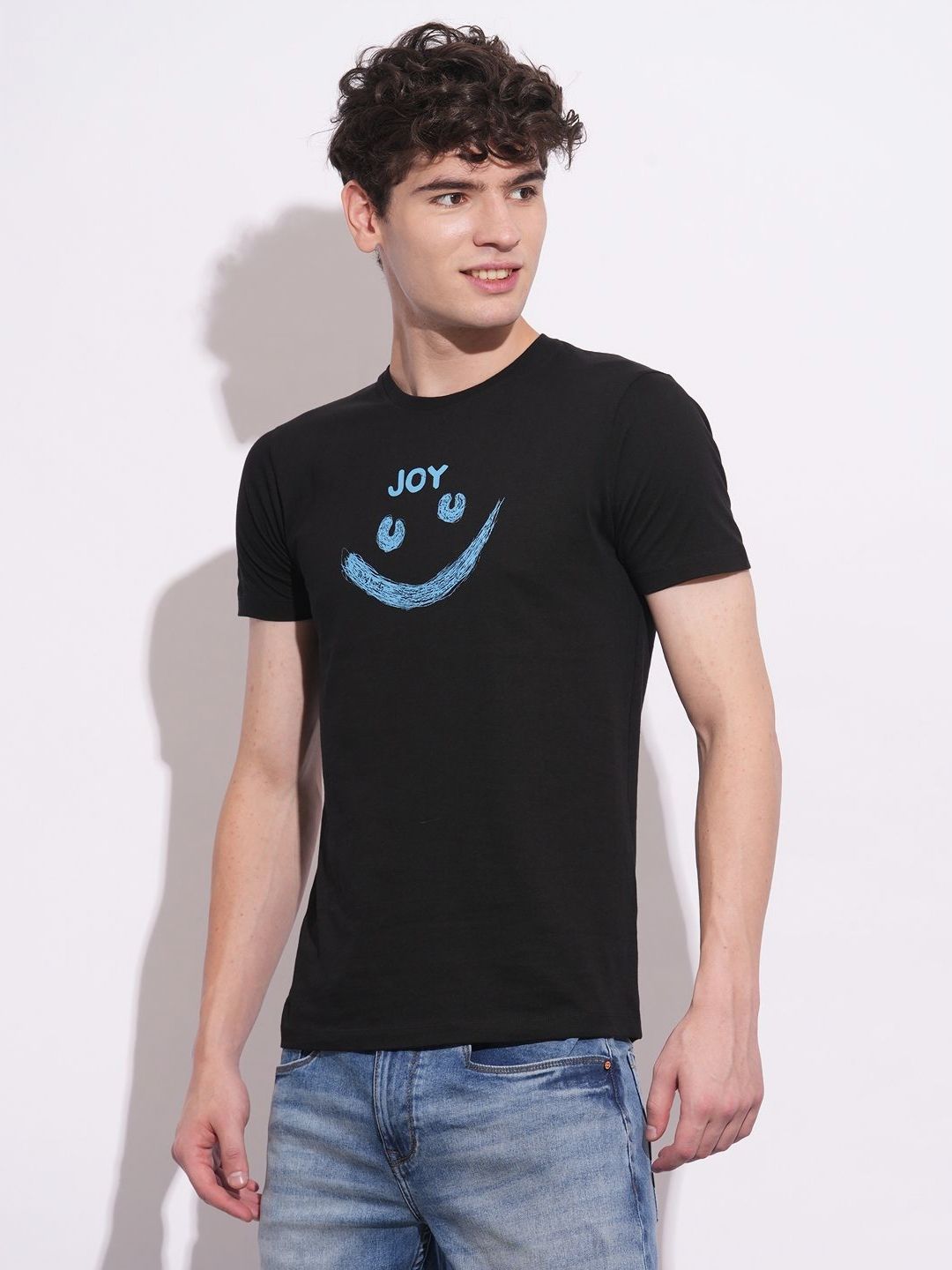 Being Human Men Graphic Printed Round Neck Cotton Slim Fit T-shirt