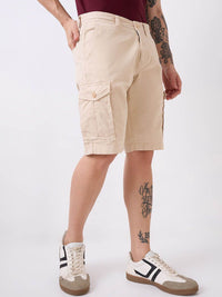 SPYKAR Men Cargo Mid-Rise Shorts