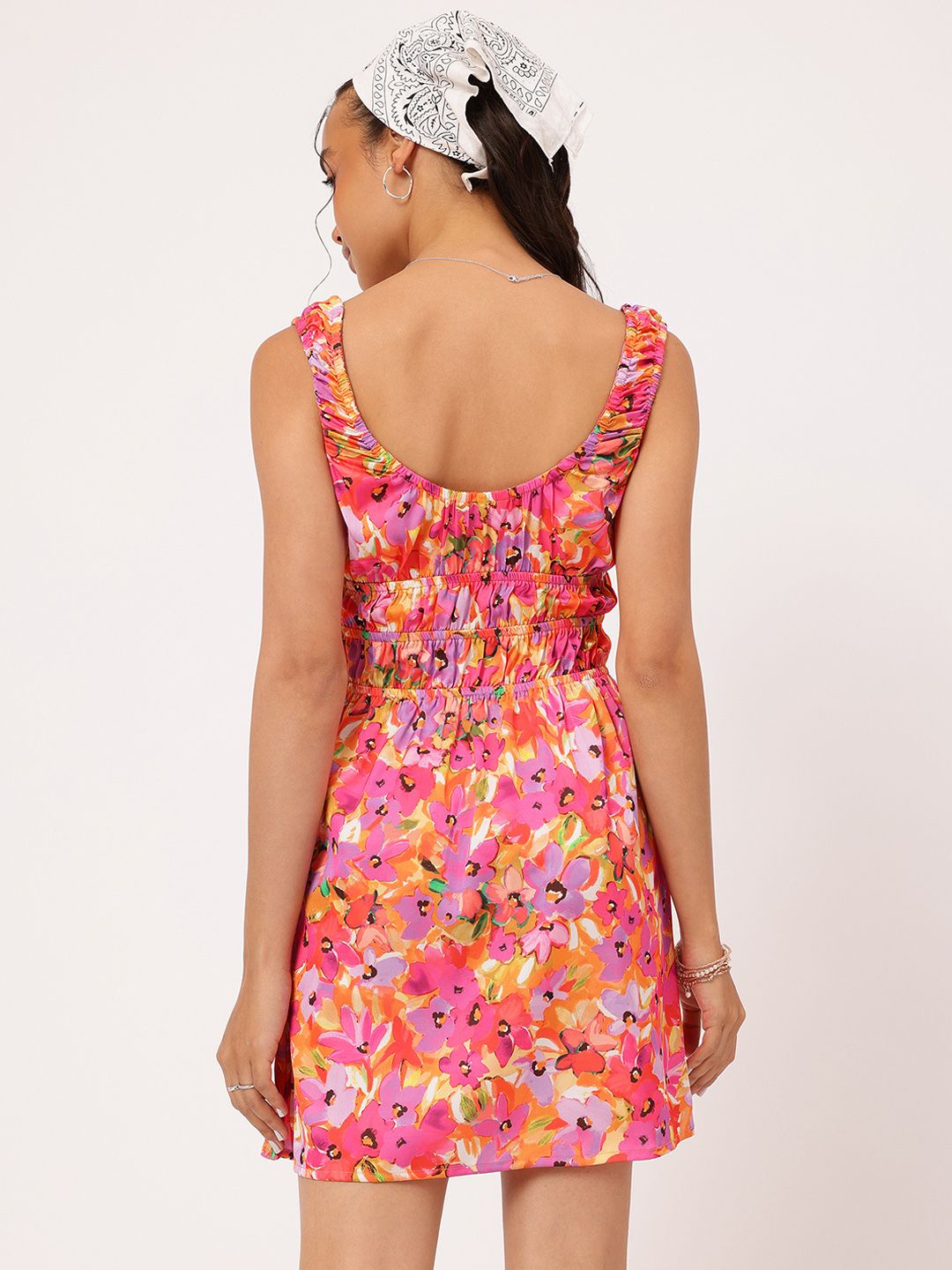 DressBerry Flower Child Smocked A-Line Mini Dress