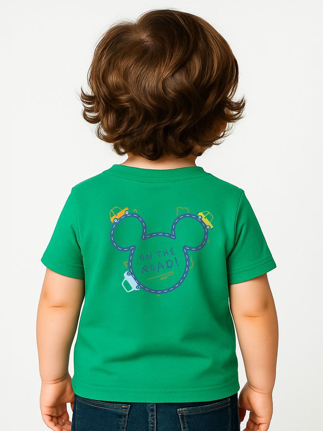 Nauti Nati Infants Boys Mickey Mouse Printed Antimicrobial Cotton T-shirt