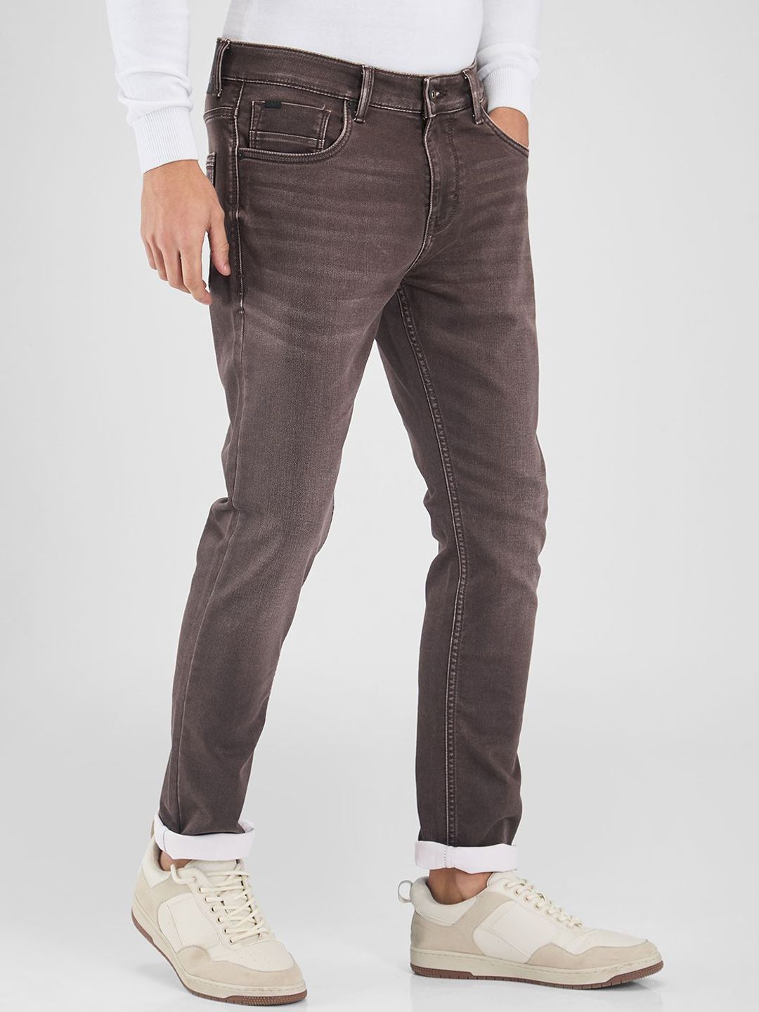 SPYKAR Men Skinny Fit Low-Rise Light Fade Stretchable Jeans