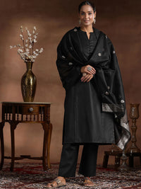 Libas Pleated Kurta with Trousers & Dupatta