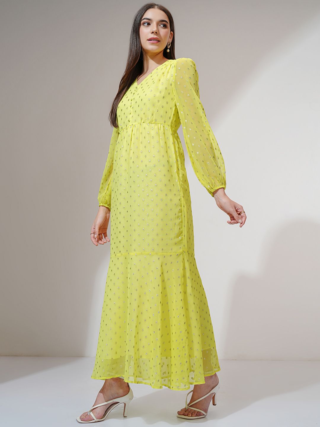 Vishudh Women Ethnic Motifs Printed Maxi Dress