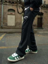 Powerlook Men Black Printed Baggy Trackpant