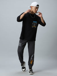 Bewakoof Men Pure Cotton Printed Loose Fit T-shirt