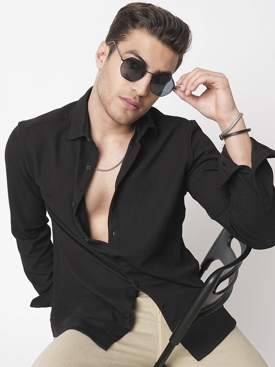 VASTRADO Men Classic Slim Fit Casual Shirt