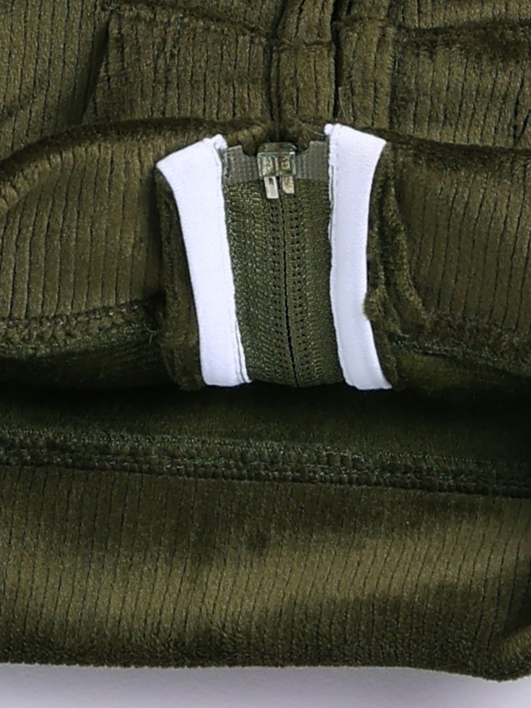 Moms Love Infant Boys Ribbed Velvet-Finish Pure Cotton Hooded Sweatshirt With Joggers