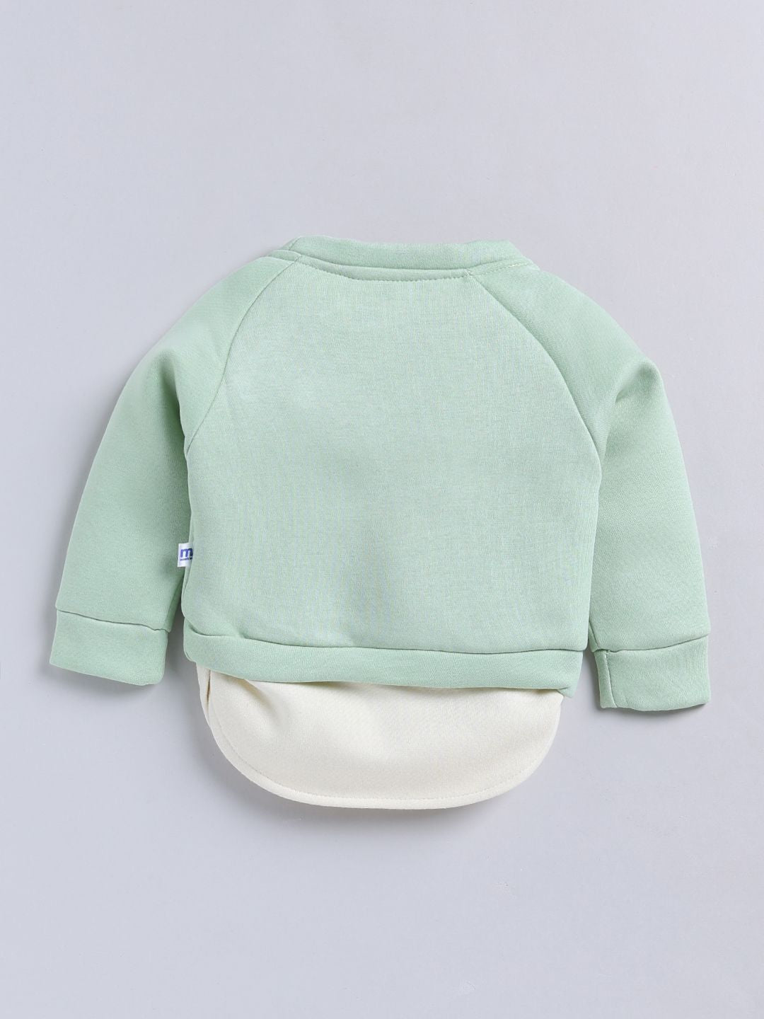 Moms Love Infant Boys Colourblocked Embroidered Sweatshirt