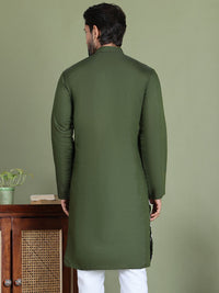 Jompers Floral Embroidered Chikankari Mandarin Collar Straight  Kurta