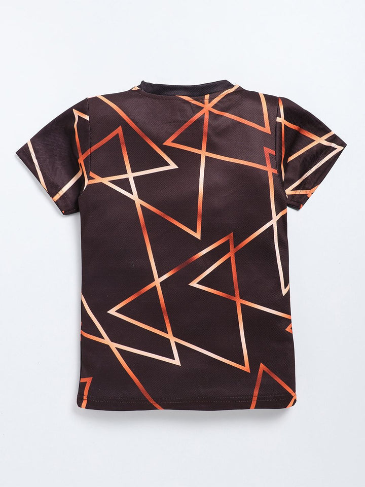 HRX by Hrithik Roshan Boys Geometric Printed T-shirt