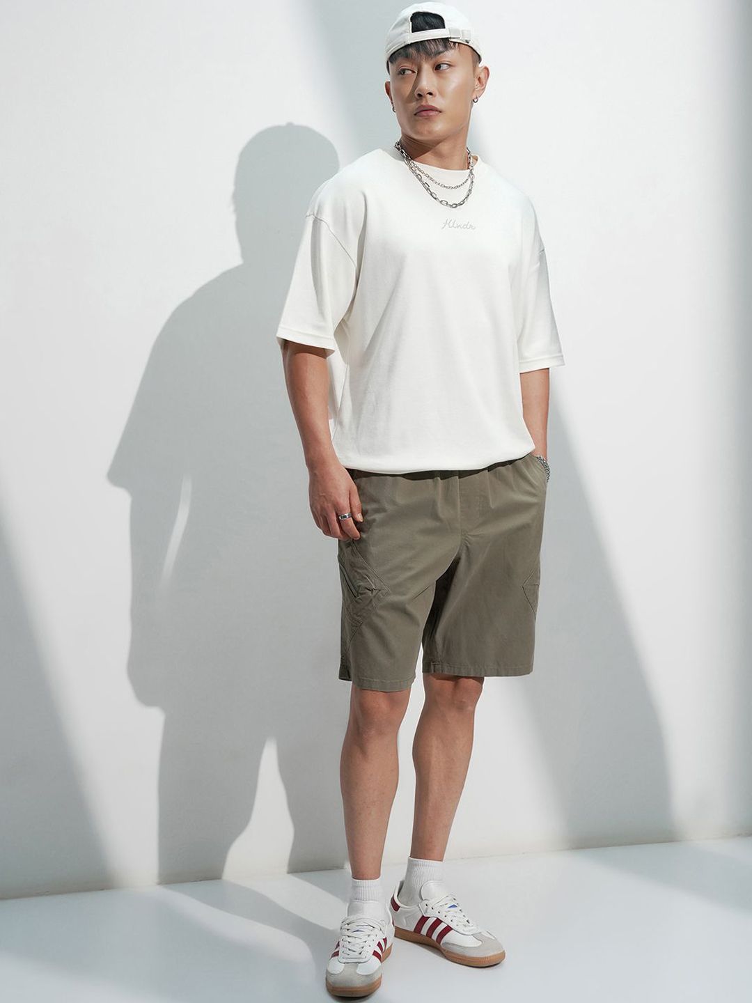 HIGHLANDER Men Mid-Rise Regular Fit Cotton Shorts