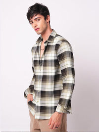 VASTRADO Men Classic Slim Fit Checked Casual Shirt