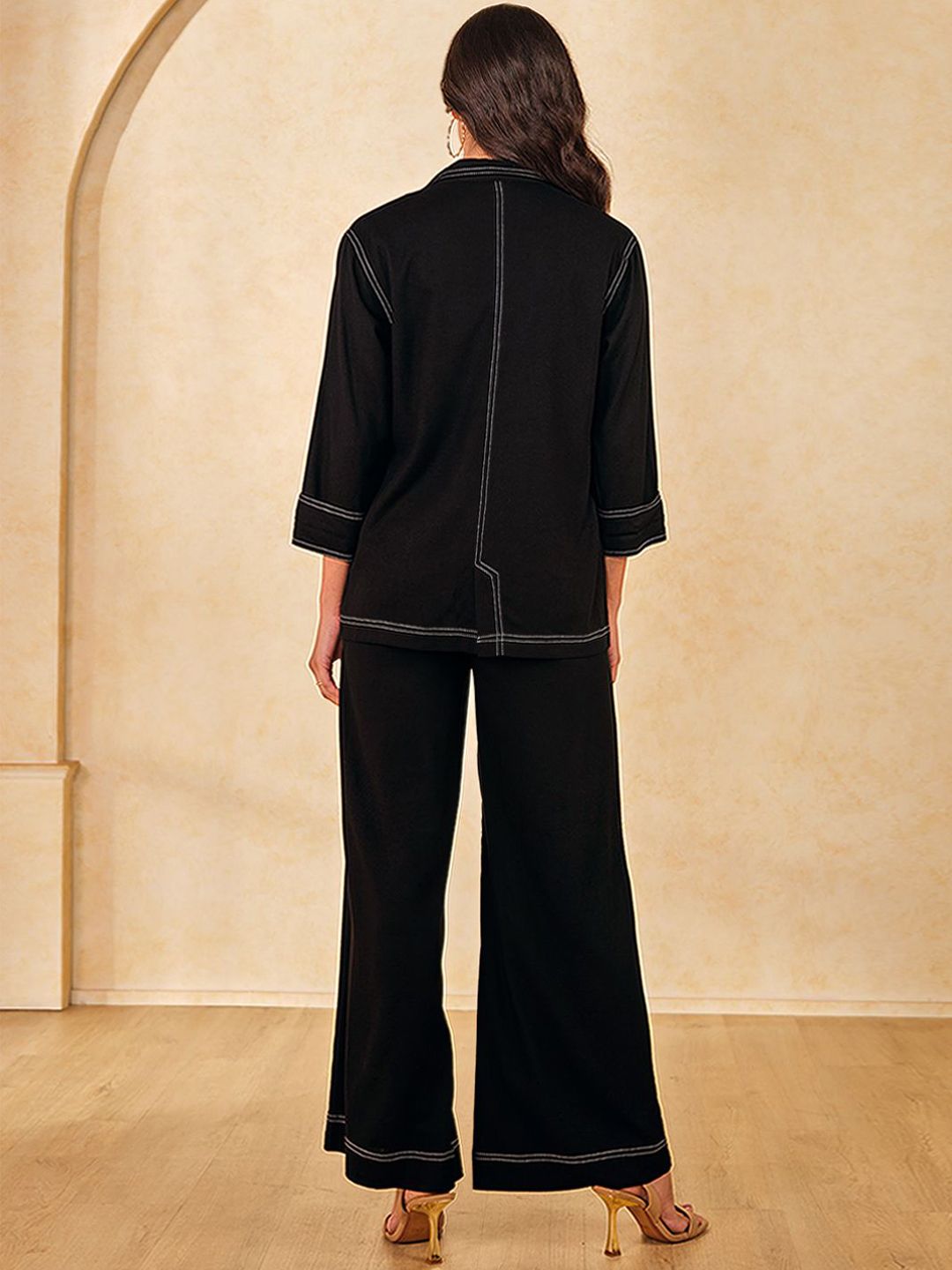 AND Lapel Collar Coat With Trouser