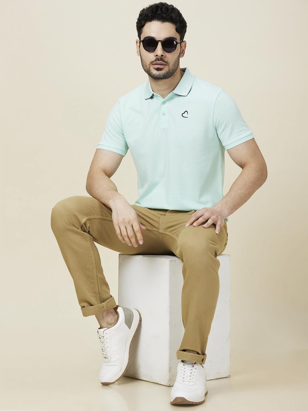 Being Human Men Polo Collar Slim Fit T-shirt