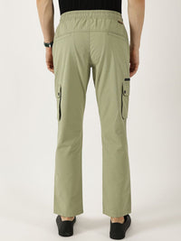 Thomas Scott Men Smart Regular Fit Mid-Rise Easy Wash Cotton Cargos