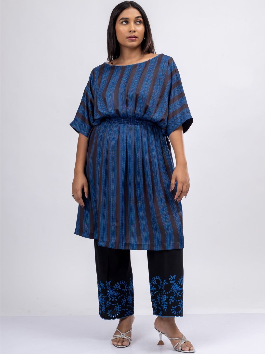 Mamicha Printed Round Neck Top & Trousers Co-Ords