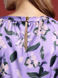 all about you Floral Print A-Line Midi Dress