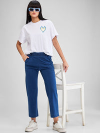 Spykar Women Wide Leg High Rise Trousers