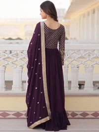 KALINI Women Geometric Printed Georgette Anarkali Kurta