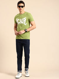 Being Human Typography Printed Pure Cotton T-shirt