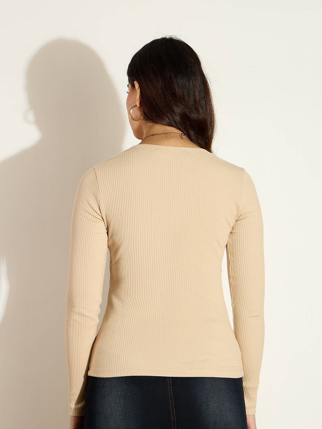 SASSAFRAS Women Square Neck Regular Top