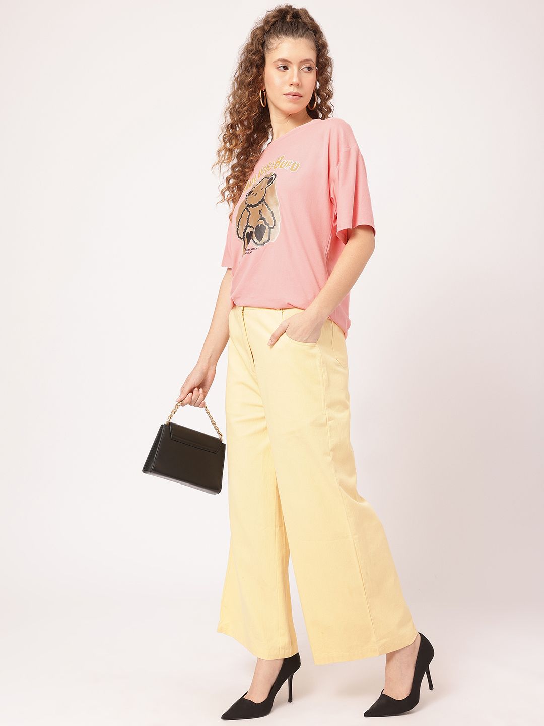 DressBerry Bunny Buddy Looks Printed T-shirt