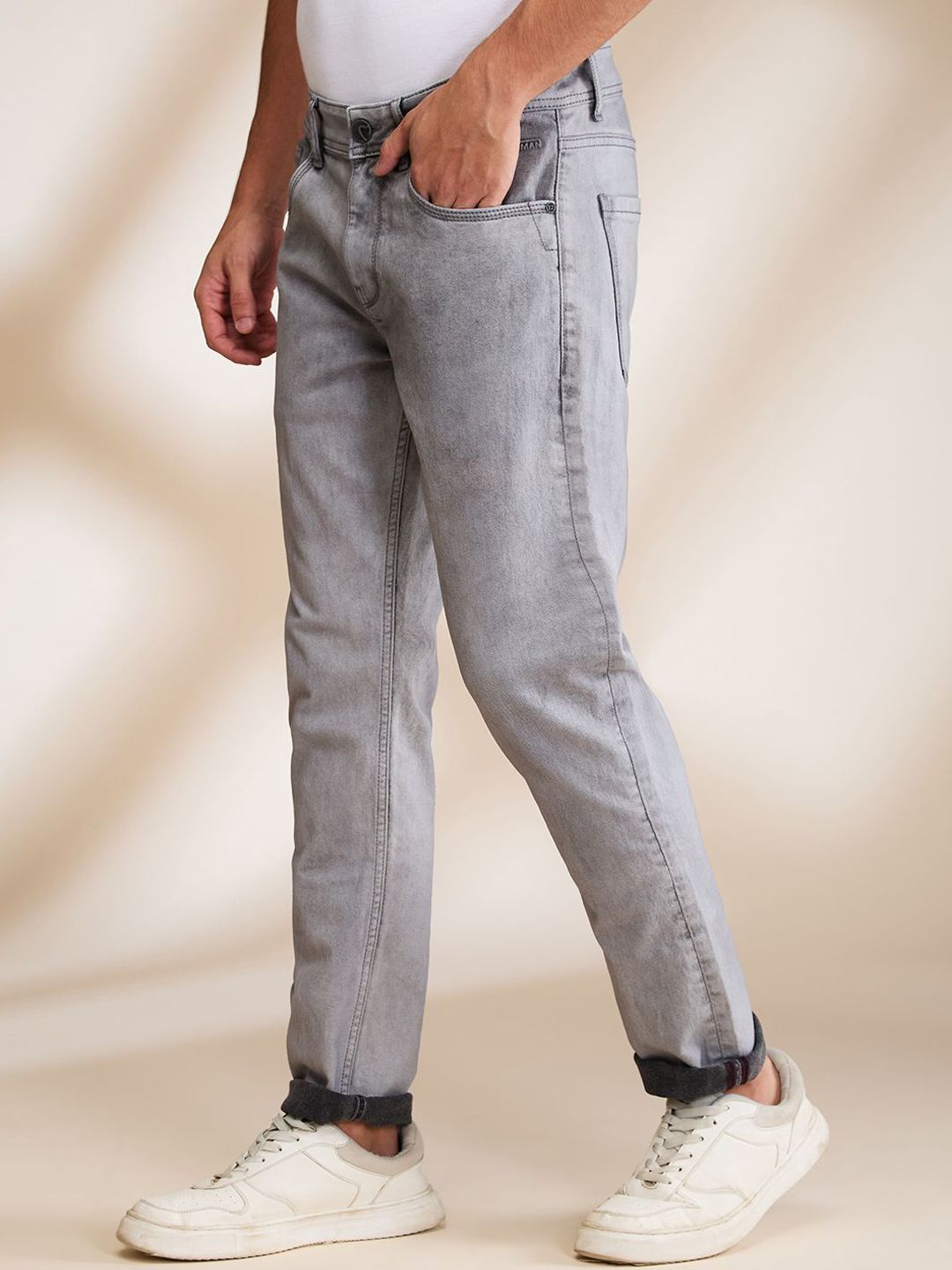 Being Human Men Solid Mid-Rise Slim Fit Jeans