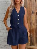 DressBerry V-Neck Top With Shorts Co-Ords