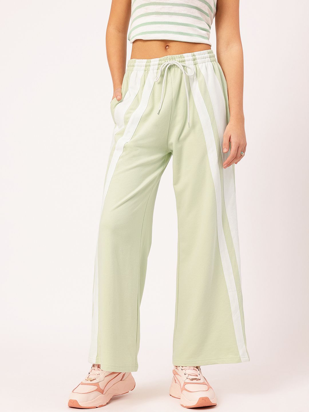 DressBerry Women Side Striped Track Pants