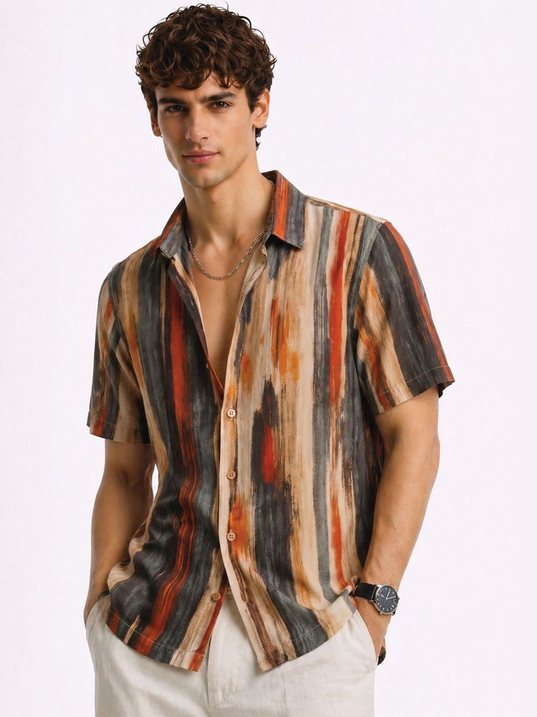 ADRO Men Standard Printed Casual Shirt
