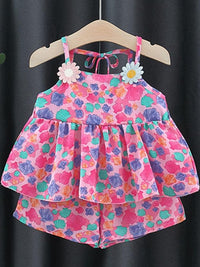 Peachmode Kids-Girls Teal Co-Ords