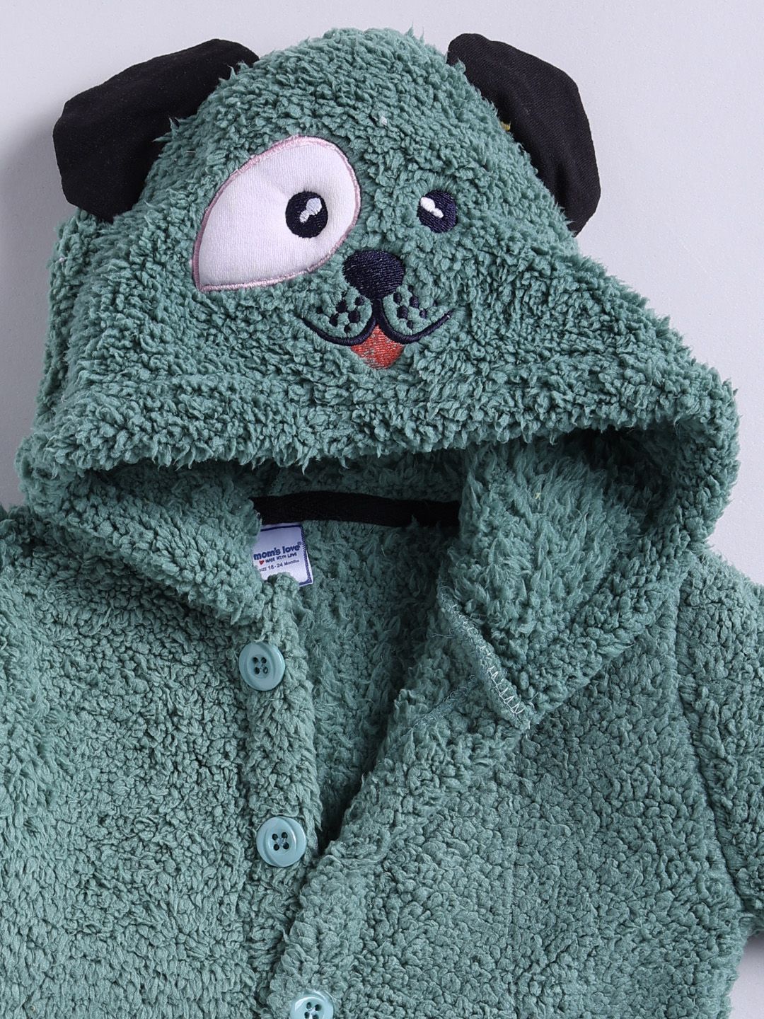 Moms Love Infant Boys Hooded Tailored Fleece Jacket