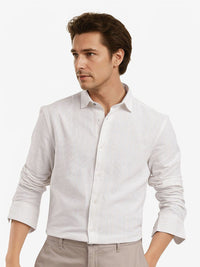 RARE RABBIT Men Comfort Spread Collar Textured Casual Shirt