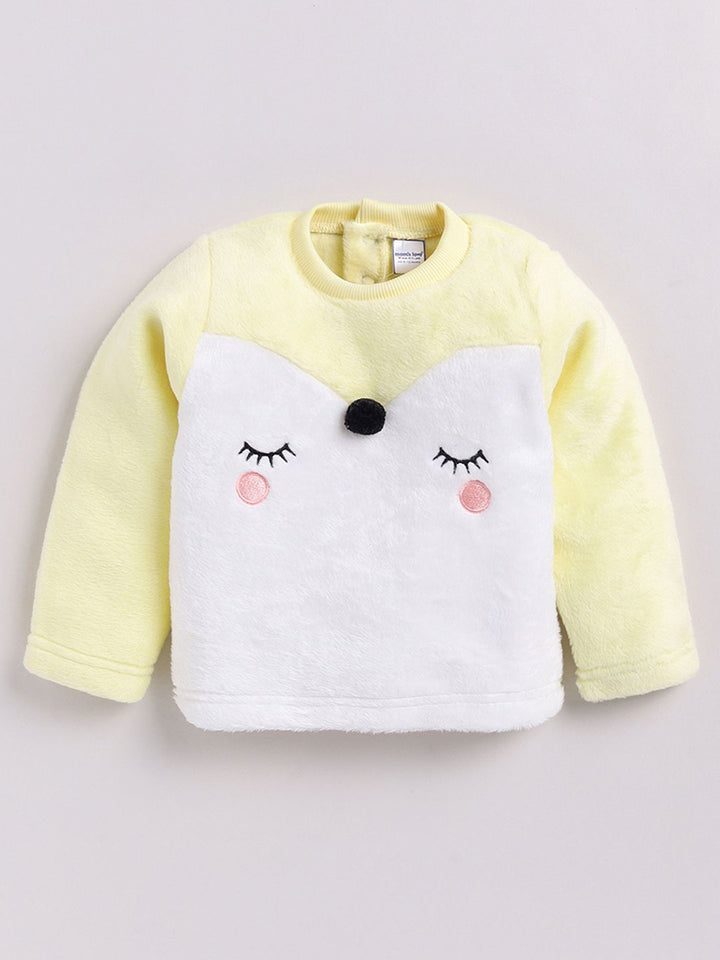 Moms Love Infant Girls Embroidered Pure Cotton Sweatshirt