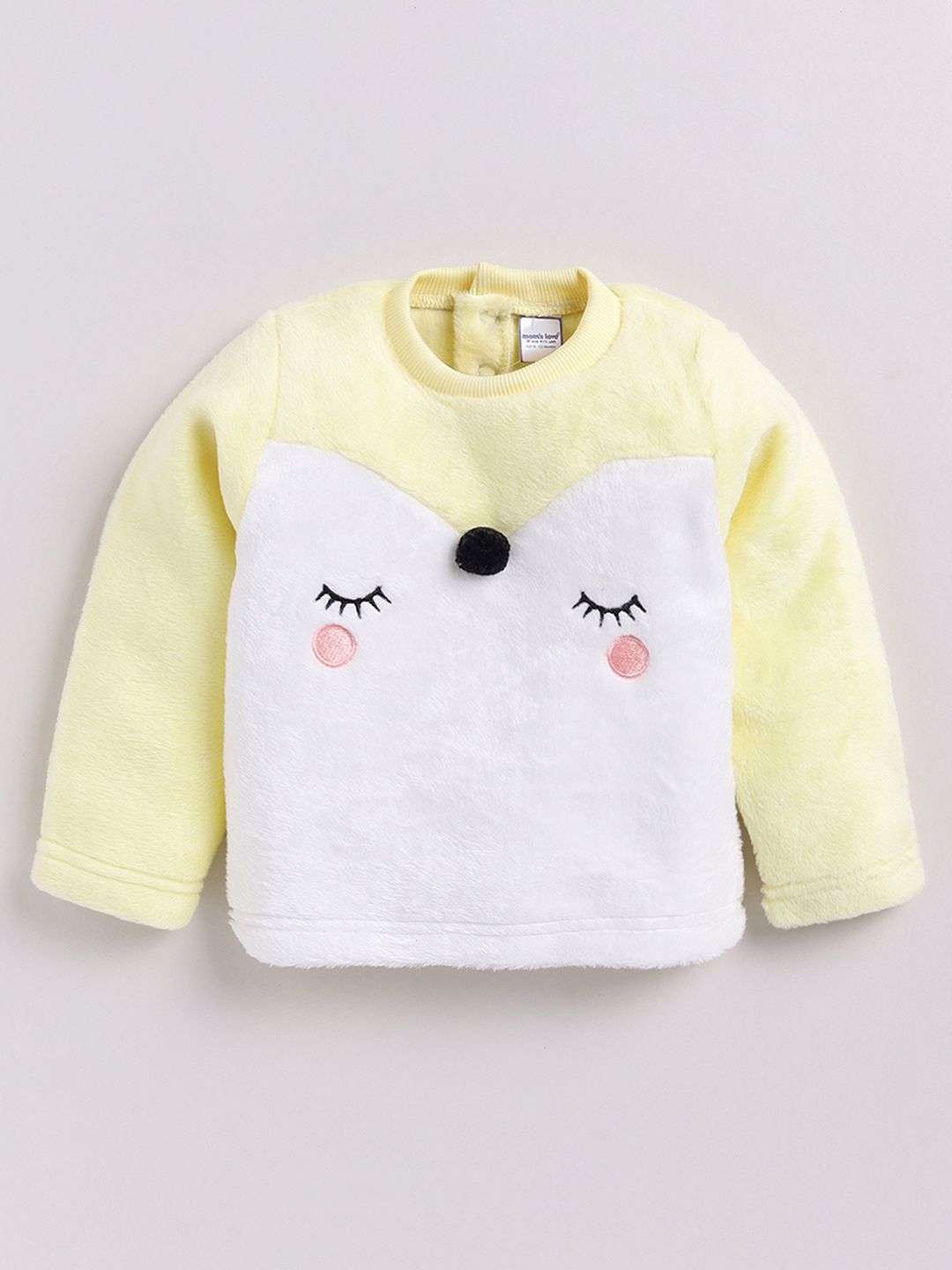 Moms Love Infant Girls Embroidered Pure Cotton Sweatshirt