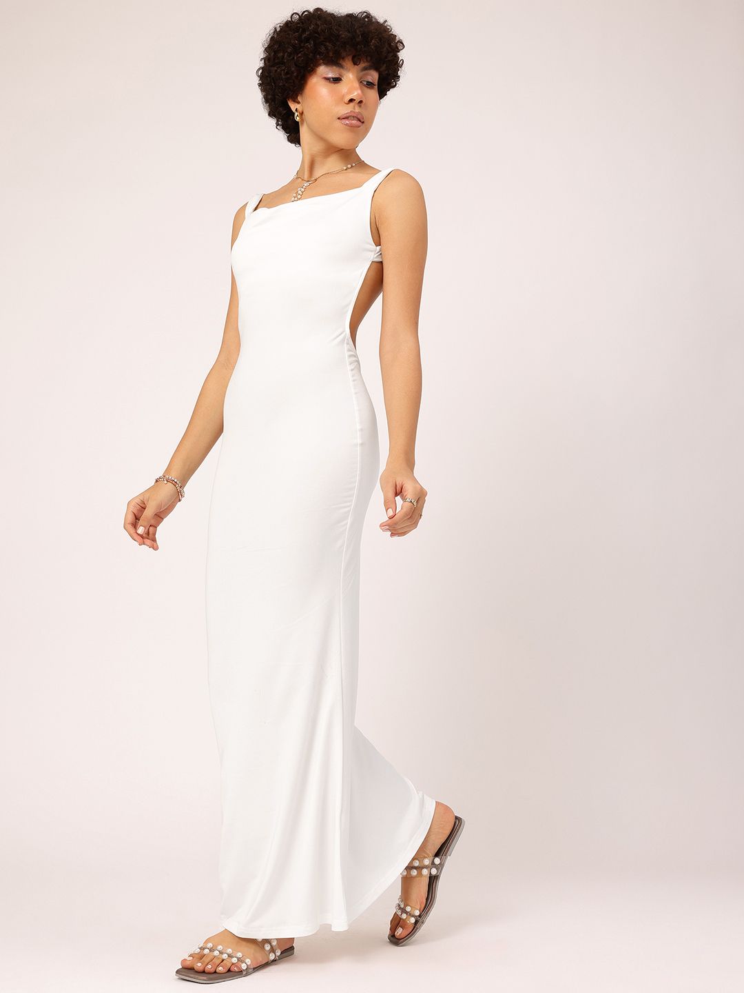 DressBerry Bohemian Beat Backless Maxi Sheath Dress