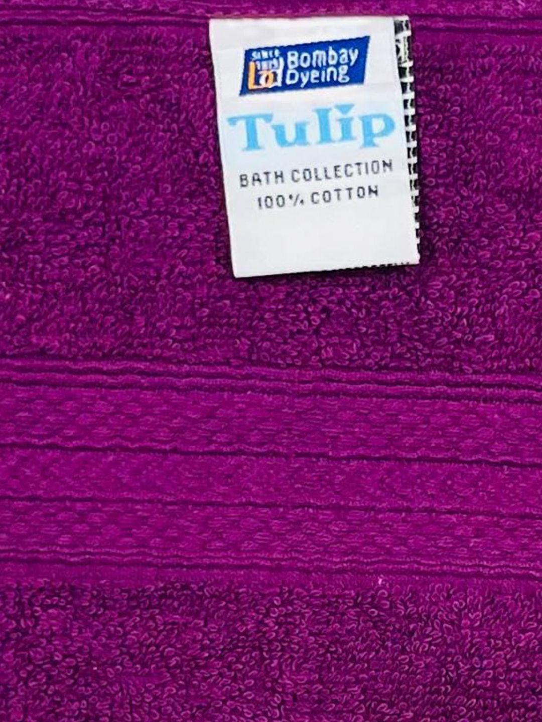 BOMBAY DYEING Purple Cotton 450 GSM Bath Towel