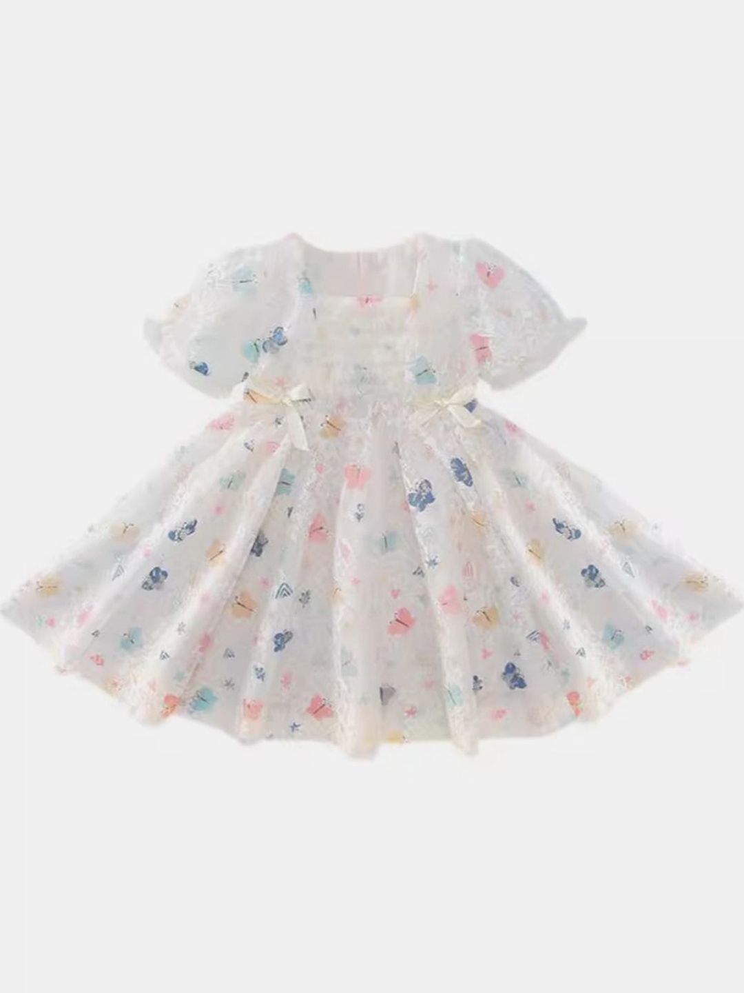 YK Floral Print A-Line Dress