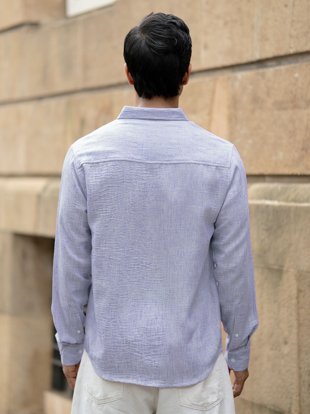 Powerlook Men Solid Spread Collar Casual Shirt