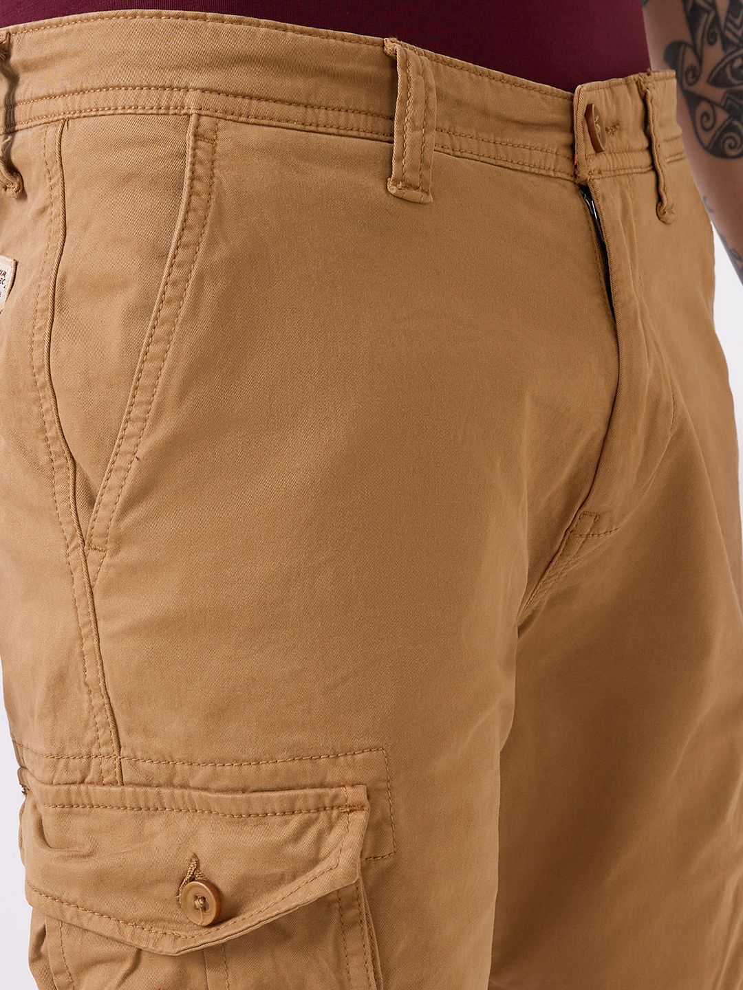 SPYKAR Men Cotton Cargo Shorts
