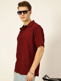 Thomas Scott Men Premium Semi Sheer Casual Shirt
