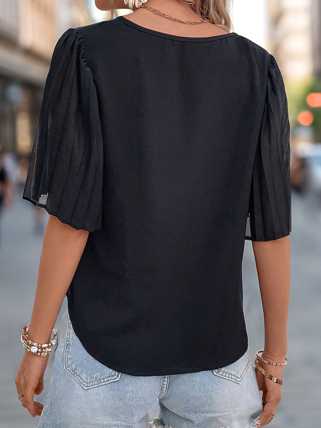 DressBerry Flared Sleeve Top