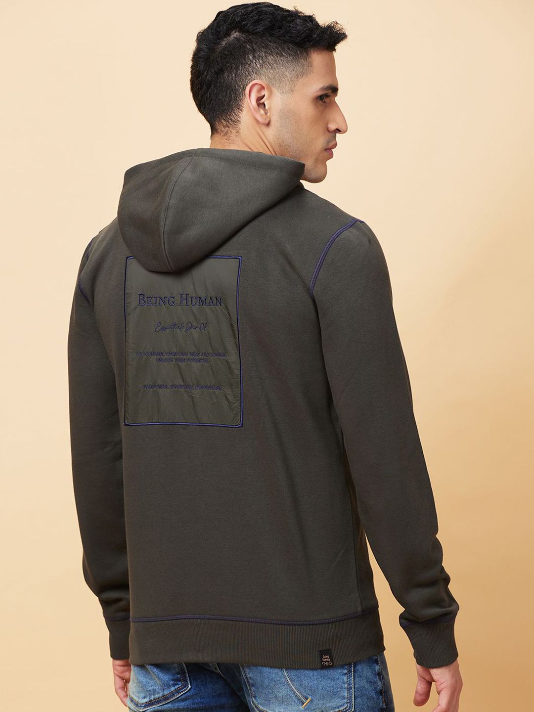 Being Human Men Cotton Hooded Neck Sweatshirts