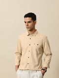 Mr Bowerbird Men Pure Cotton Tailored Fit Spread Collar Casual Shirt