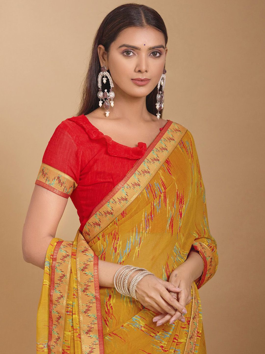KALINI Geomatic Designer Bagh Saree