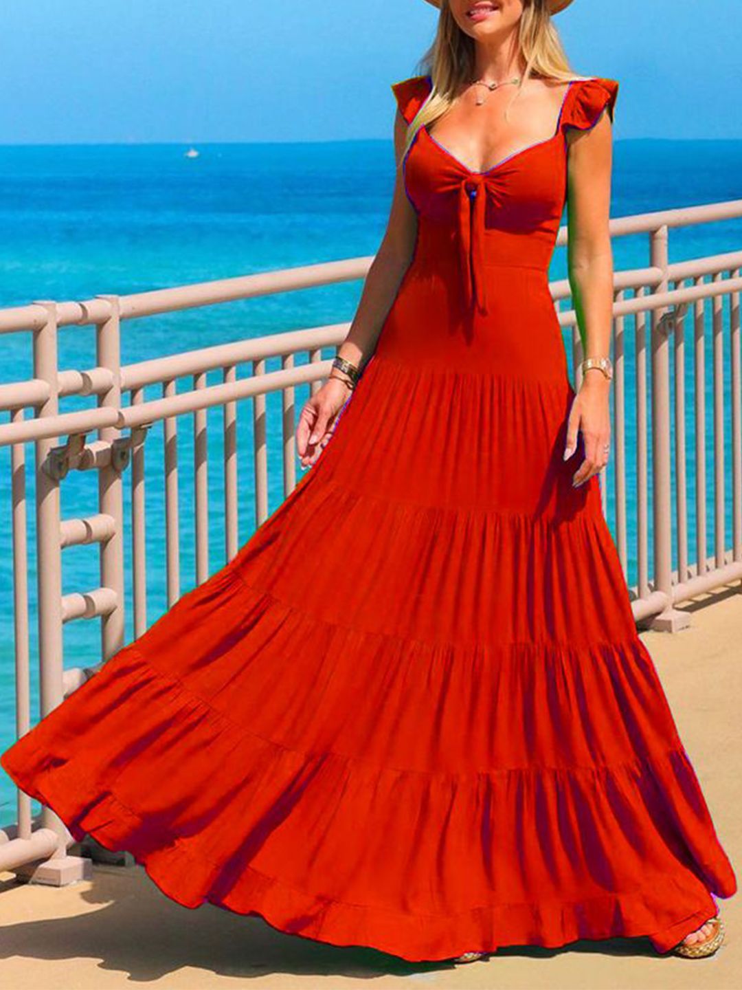 all about you V-Neck Maxi Dress