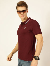 Thomas Scott Men Solid Polo Collar T-shirt
