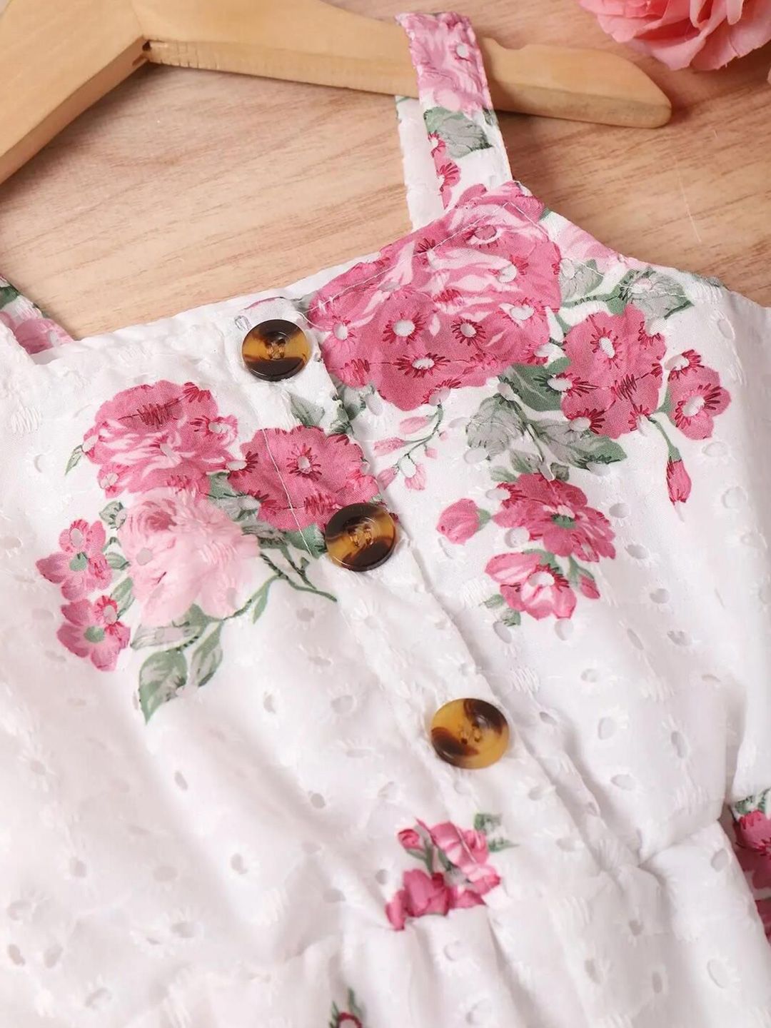 YK Girls Printed Basic Jumpsuit