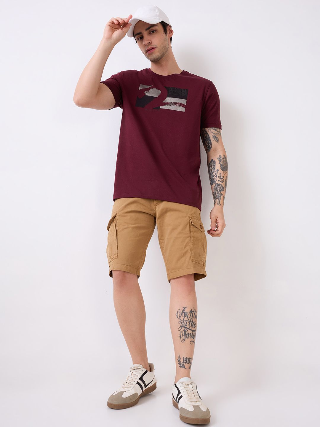 SPYKAR Men Cotton Cargo Shorts