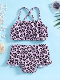 YK Girls Animal Printed Swimset